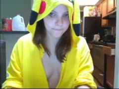 Frisky webcam A woman with amazing curves uses a large sex instrument.